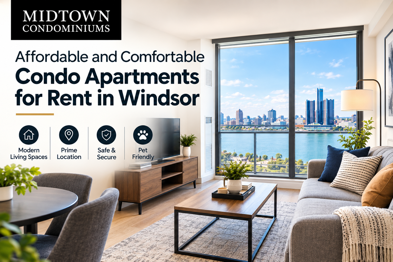 Affordable and Comfortable Condo Apartments for Rent in Windsor